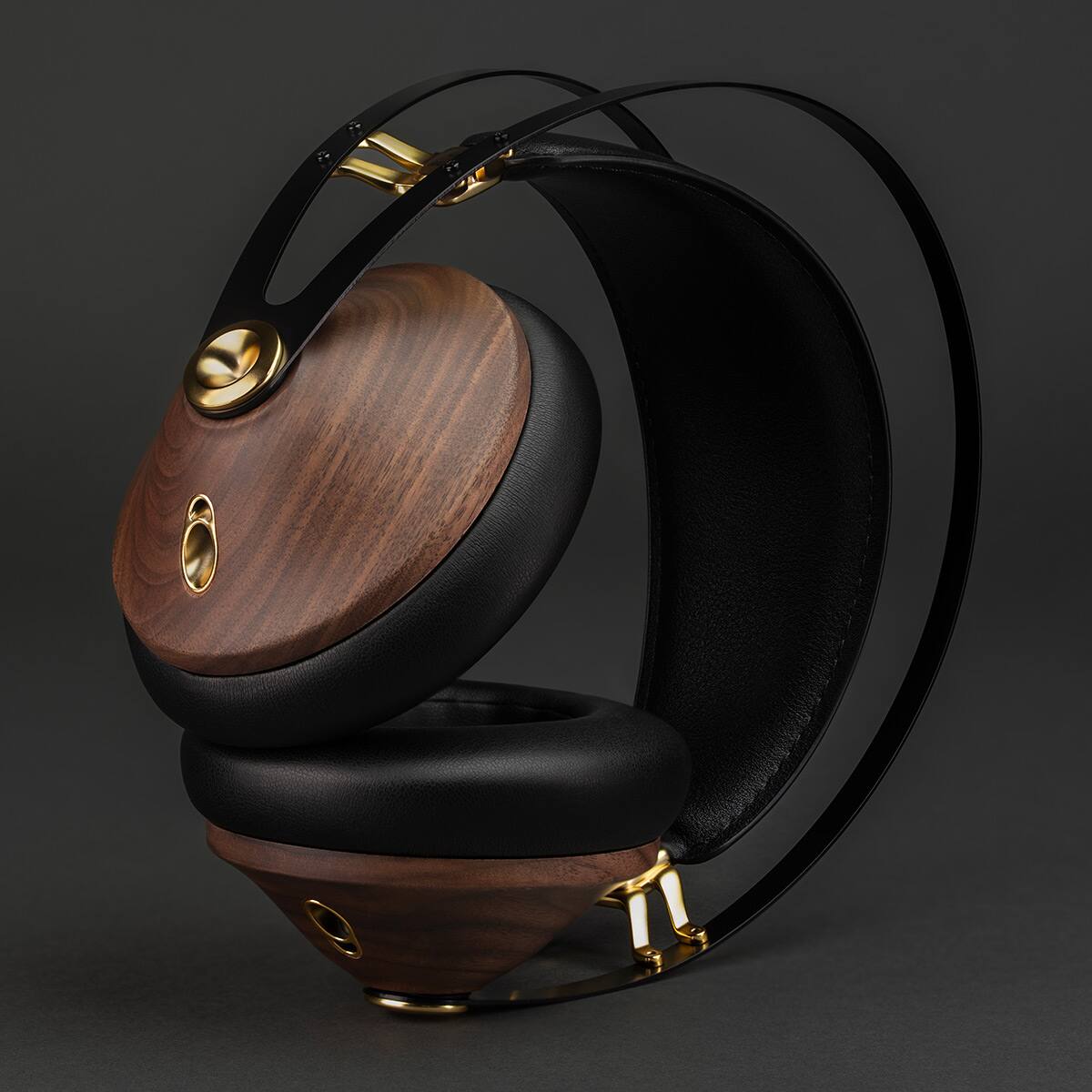 Alt View 9. Meze Audio - Meze Audio 99 Classics Over Ear Headphones - 2nd Gen (Walnut/Gold) - Walnut/Gold.