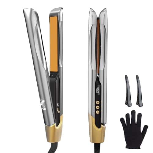 Vulpecula Spade - Quico Hair Straightener, Professional Flat Iron with Hair Care, 11 Temps Settings, Dual Voltage Hair Straightener and
