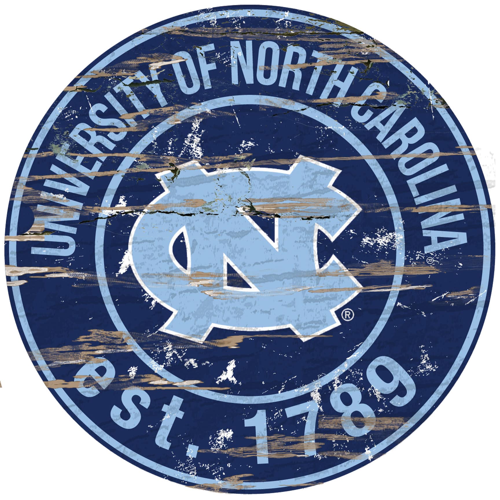 "Fan Creations - North Carolina Tar Heels 23.5"" Distressed Round Sign - Multicolor" price history on PriceWatchPro