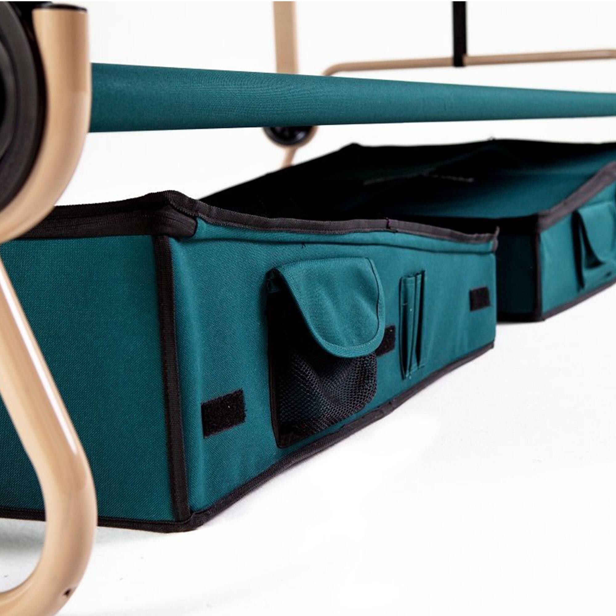 Alt View 10. Disc-O-Bed - Disc-O-Bed Footlocker, Expandable Under Cot Storage for Camping Gear, Green - Green.