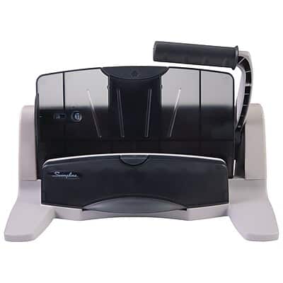 Swingline - LightTouch Desktop Adjustable Hole Punch, 40 Sheet Capacity - Gray