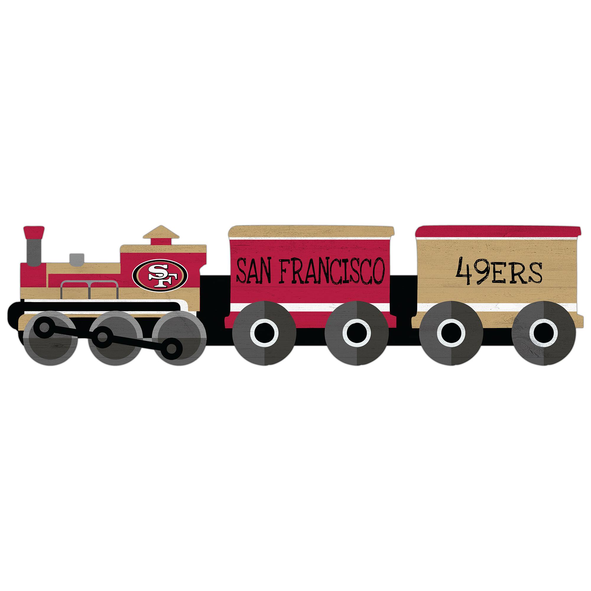 San Francisco 49ers 6'' x 24'' Train Cutout Sign