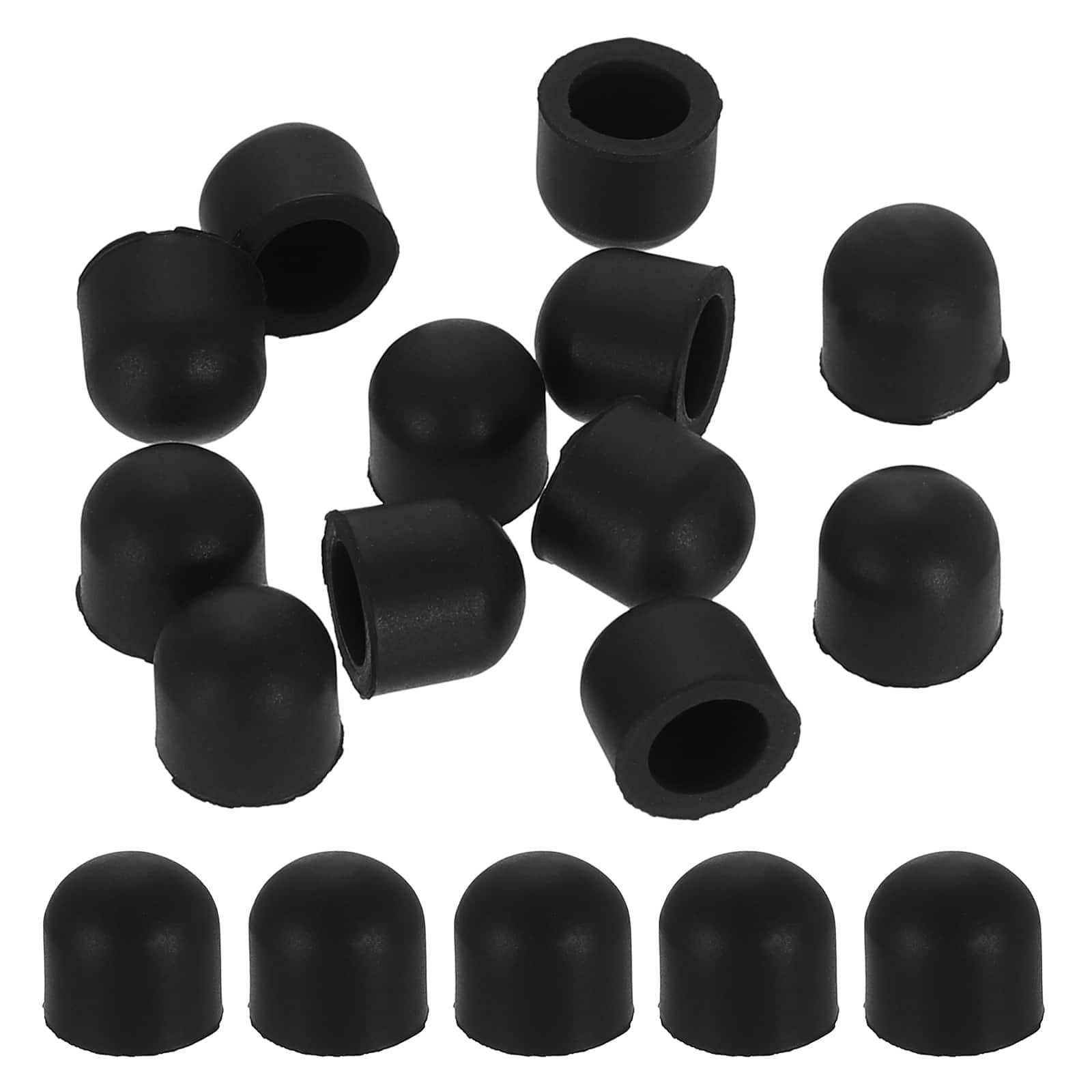 Unique Bargains - 8.0mm (0.31") 50Pcs Conductive Rubber Tips for Capacitive Stylus Pen for Tablets Phones E-readers - Black