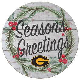 Jardine - Grambling Tigers 20'' x 20'' Season's Greetings Circle - White