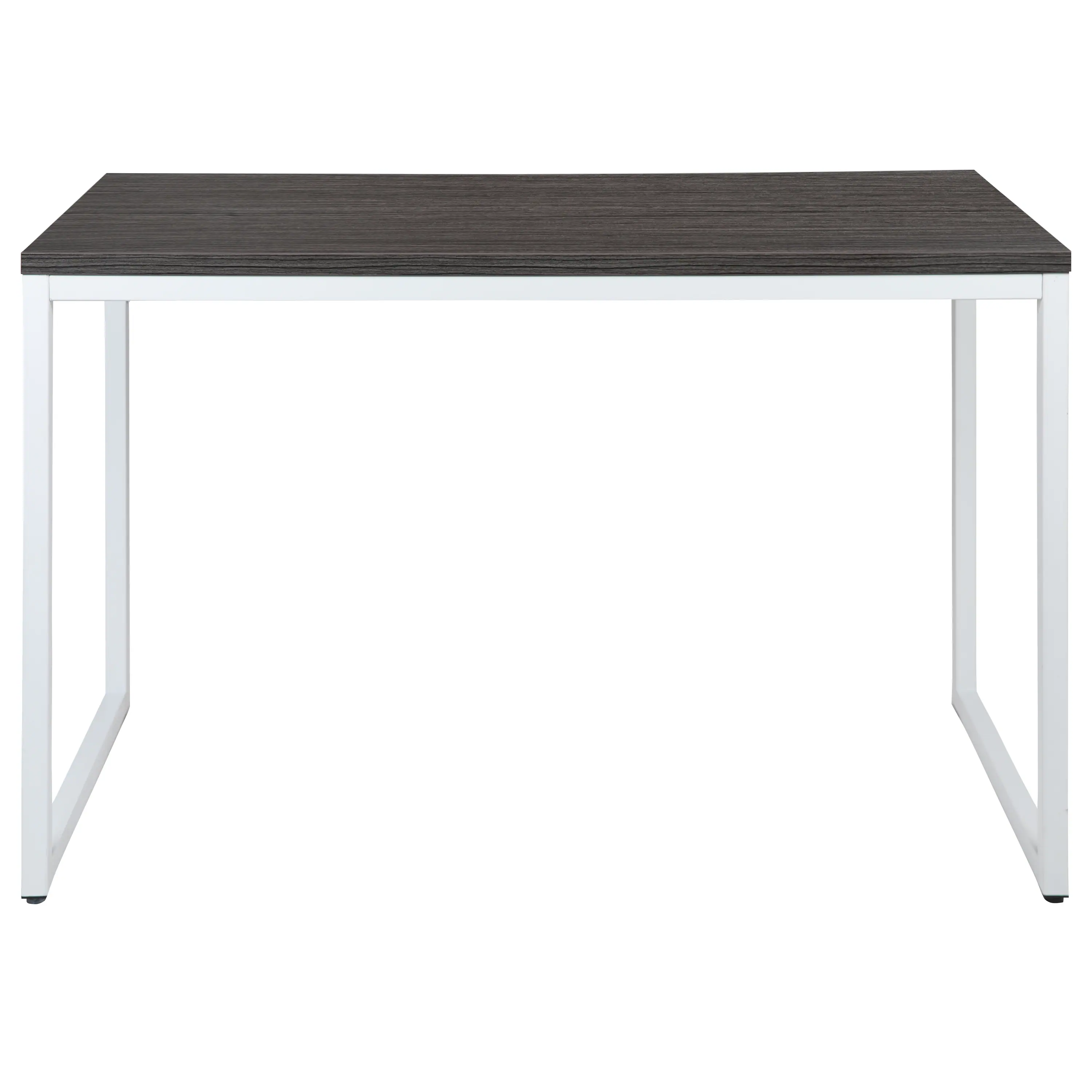 Alt View 8. Emma + Oliver - Industrial Modern Desk-47"L Commercial Grade Home Office Desk - Rustic Gray Top/White Frame.