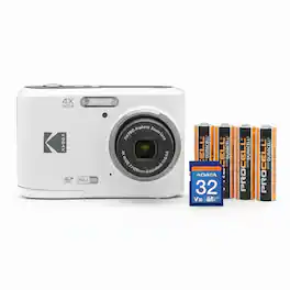 Kodak - PIXPRO FZ45 Friendly Zoom Digital Camera with 32GB SD Card Bundle - White
