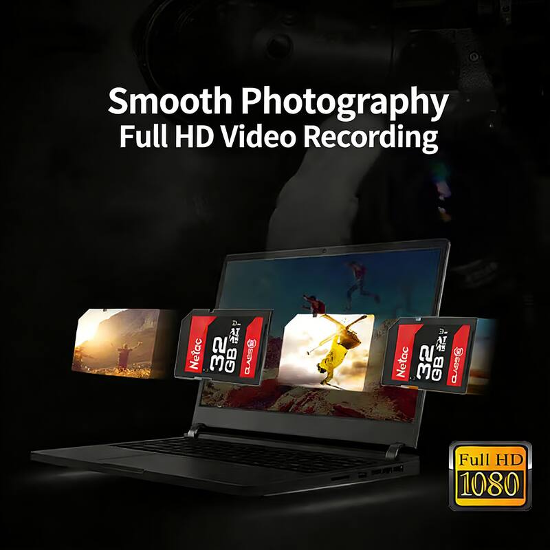 Smooth Photography Full HD Video Recording  
- A Netac 32 GB CAS  
- Netac 32 GB GOrD S Full HD 1080