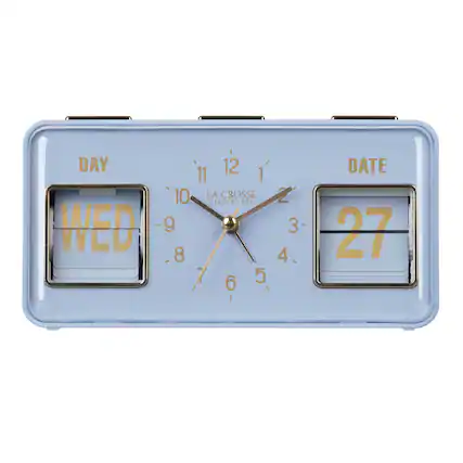 DAY WED 12 1 11 10 LA CROSSE CLOCK CO 9 8 7 6 5 4 3 2 1 DATE 27