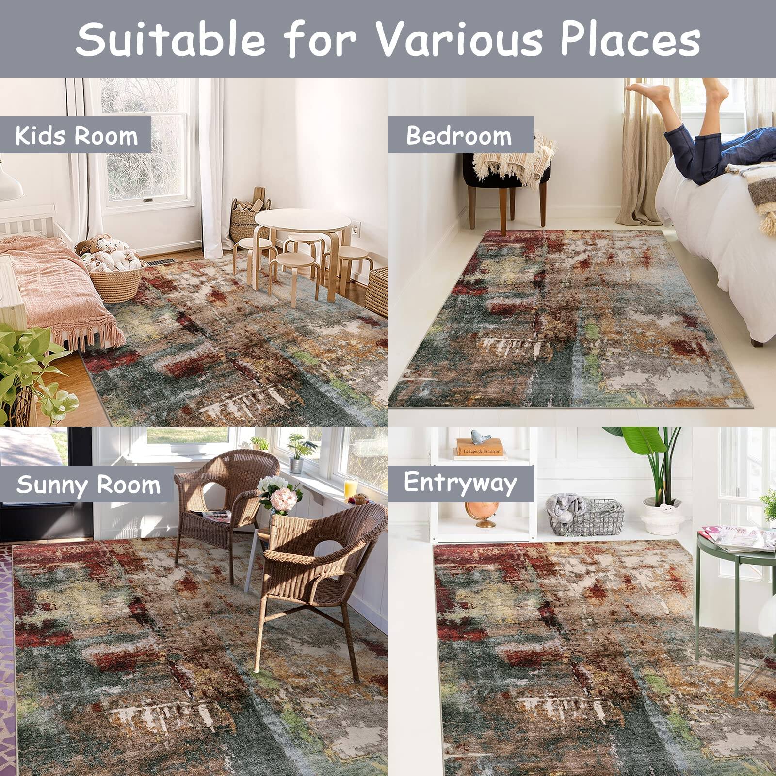 Suitable for Various Places

- Kids Room
- Bedroom
- Sunny Room
- Entryway