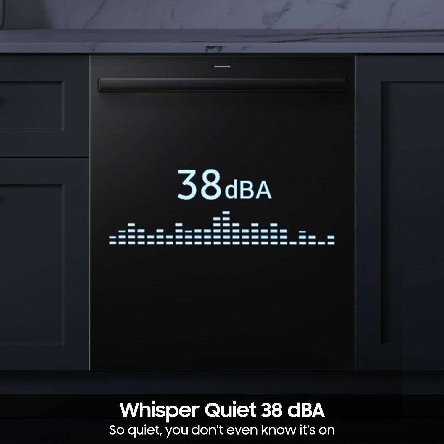 38 dBA Whisper Quiet  
38 dBA  
So quiet, you don't even know it's on