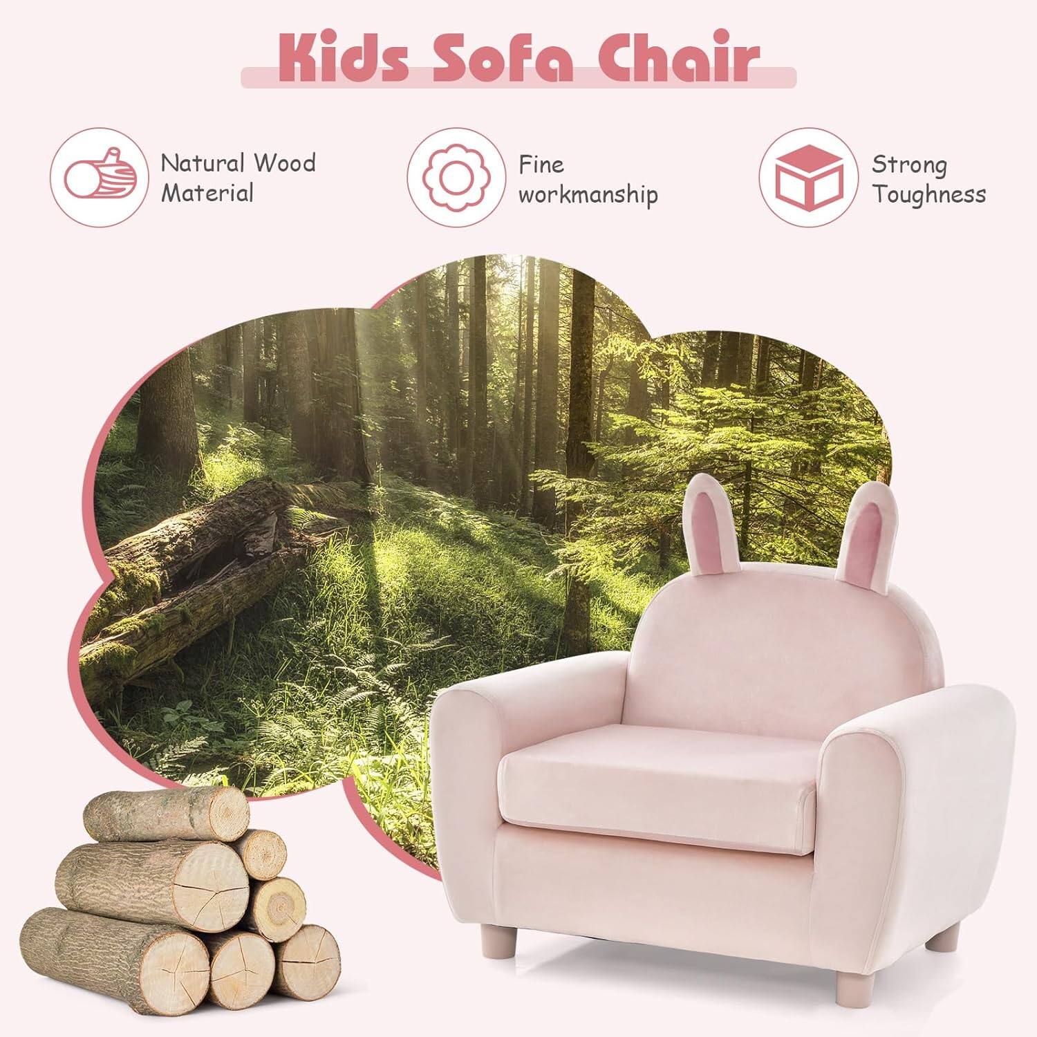 Kids Sofa Chair

- Natural Wood Material
- Fine Workmanship
- Strong Toughness