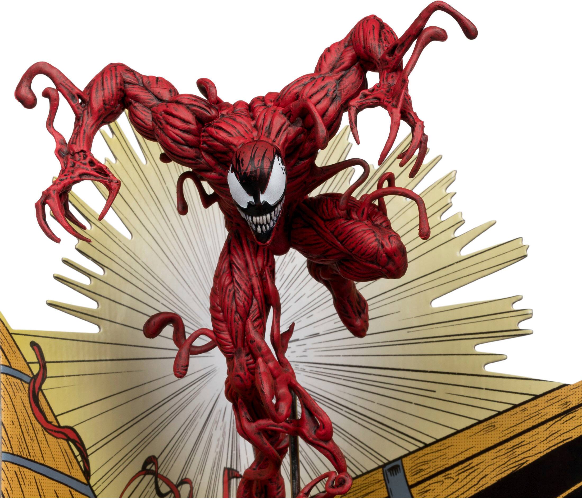 Alt View 2. McFarlane Toys - Marvel Carnage 1:10th Scale Collectible with Scene (The Amazing Spider-Man #362) 7.1" Figure.