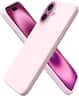 Ornarto - Compatible with iPhone 16 Case 6.1", Liquid Silicone 3 Layers Full Covered Protective Cover - Chalk Pink