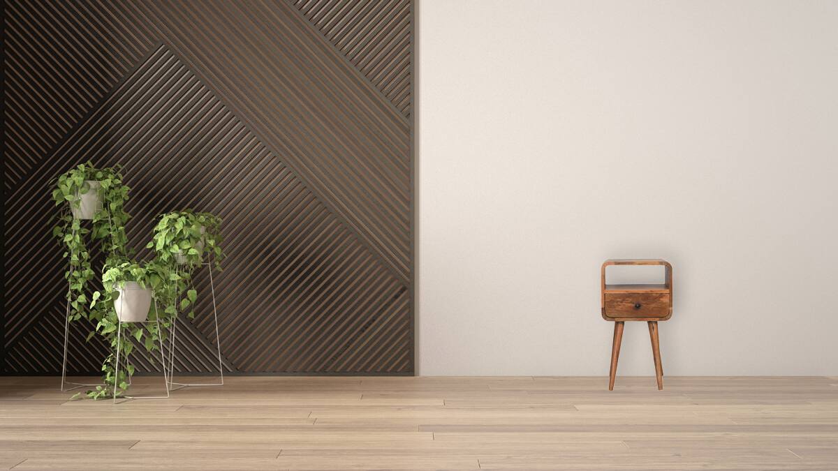 Alt View 6. Artisan Furniture - Artisan Furniture Solid Wood Mini Oakish Curve Open Nightstand, 1 Drawer, 1 Open Slot, Nordic Legs, Light Brown - Oak.