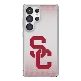 Keyscaper - NCAA - USC Trojans Linen Logo Galaxy Clear Case - S24 Ultra - Multicolor