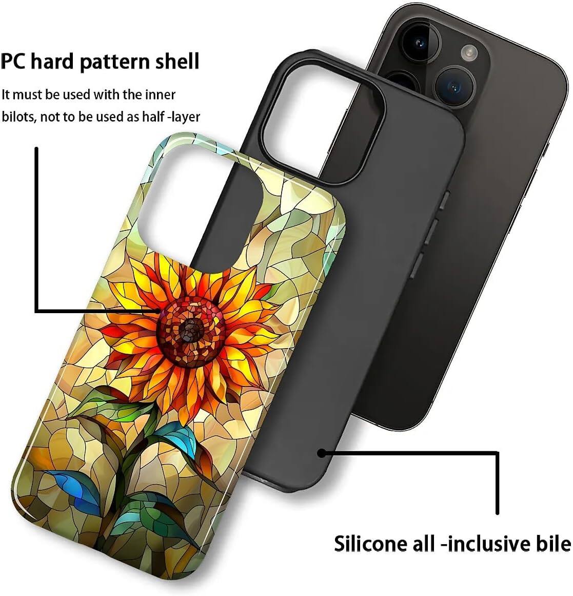 PC hard pattern shell  
It must be used with the inner bilots, not to be used as half-layer  

Silicone all-inclusive bile