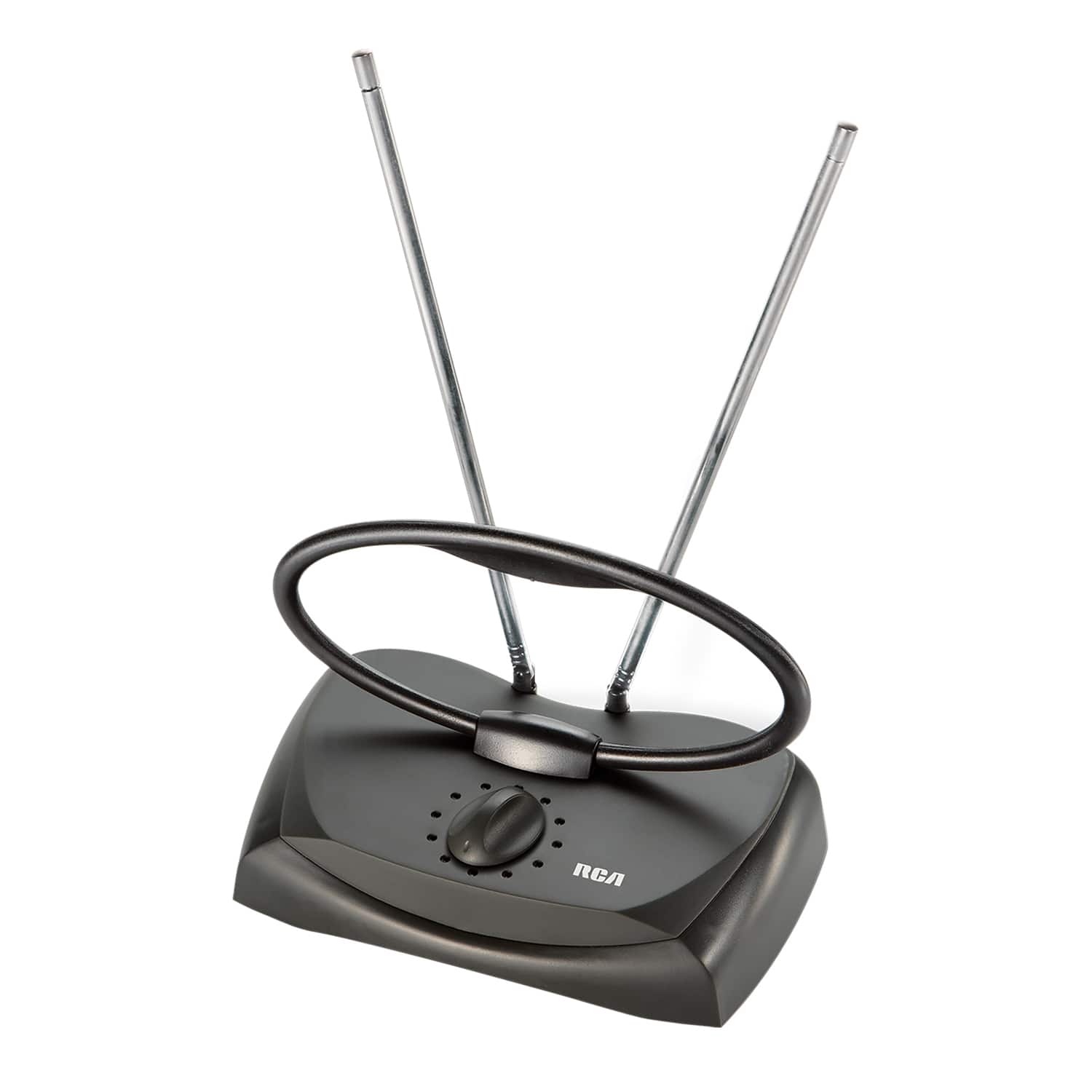 Front. RCA - Indoor HDTV and FM Antenna up to 30-Mile Range - Gray.