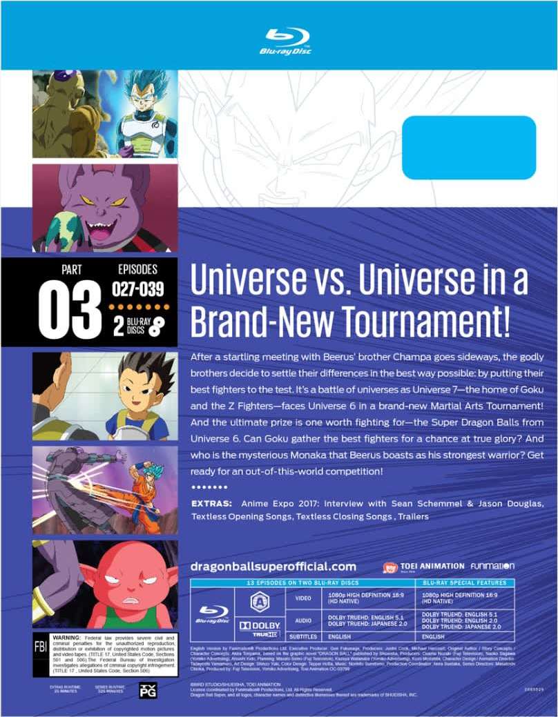Alt View 1. Dragon Ball Super: Part Three   - BLU-RAY.