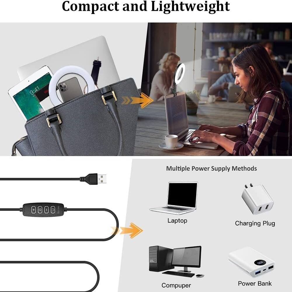 Compact and Lightweight

Multiple Power Supply Methods

- Laptop
- Charging Plug
- Computer
- Power Bank