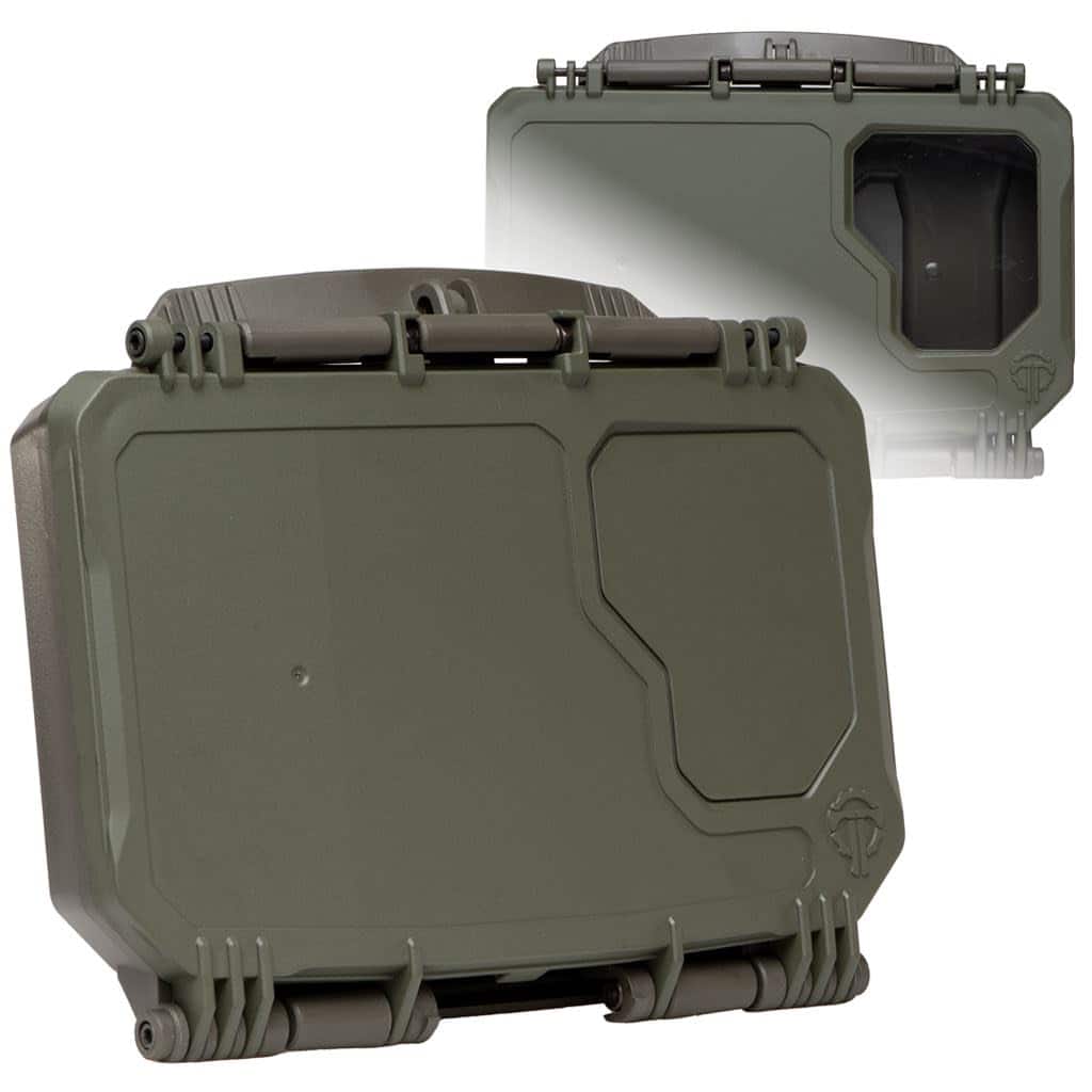 PO3TICJUNKI3 - Darkvault Comms 2 0 Critical Gear Case With Patch Panels Integrated Phone Clamp Viewing Window For Chest Rig - Ranger Front/OD Back
