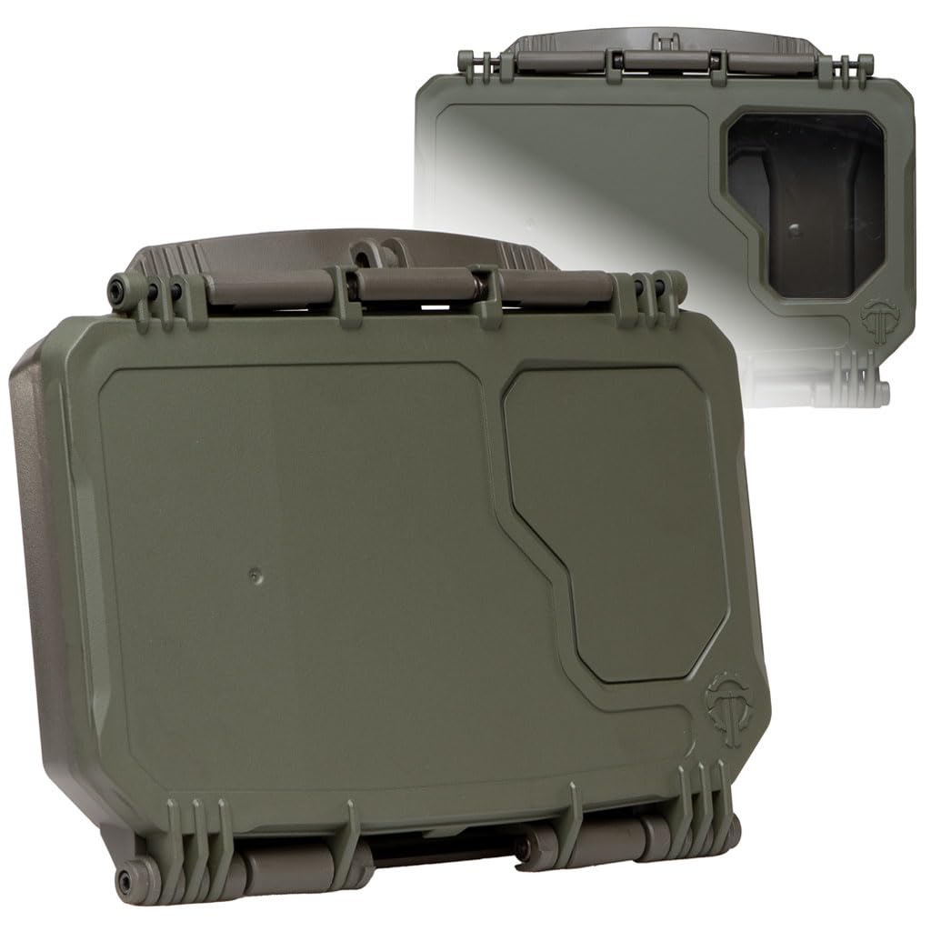 PO3TICJUNKI3 - Darkvault Comms 2 0 Critical Gear Case With Patch Panels Integrated Phone Clamp Viewing Window For Chest Rig - Ranger Front/OD Back