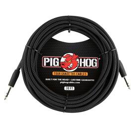 Pig Hog - PTRS30BK Woven TRS Cable 30ft - Black