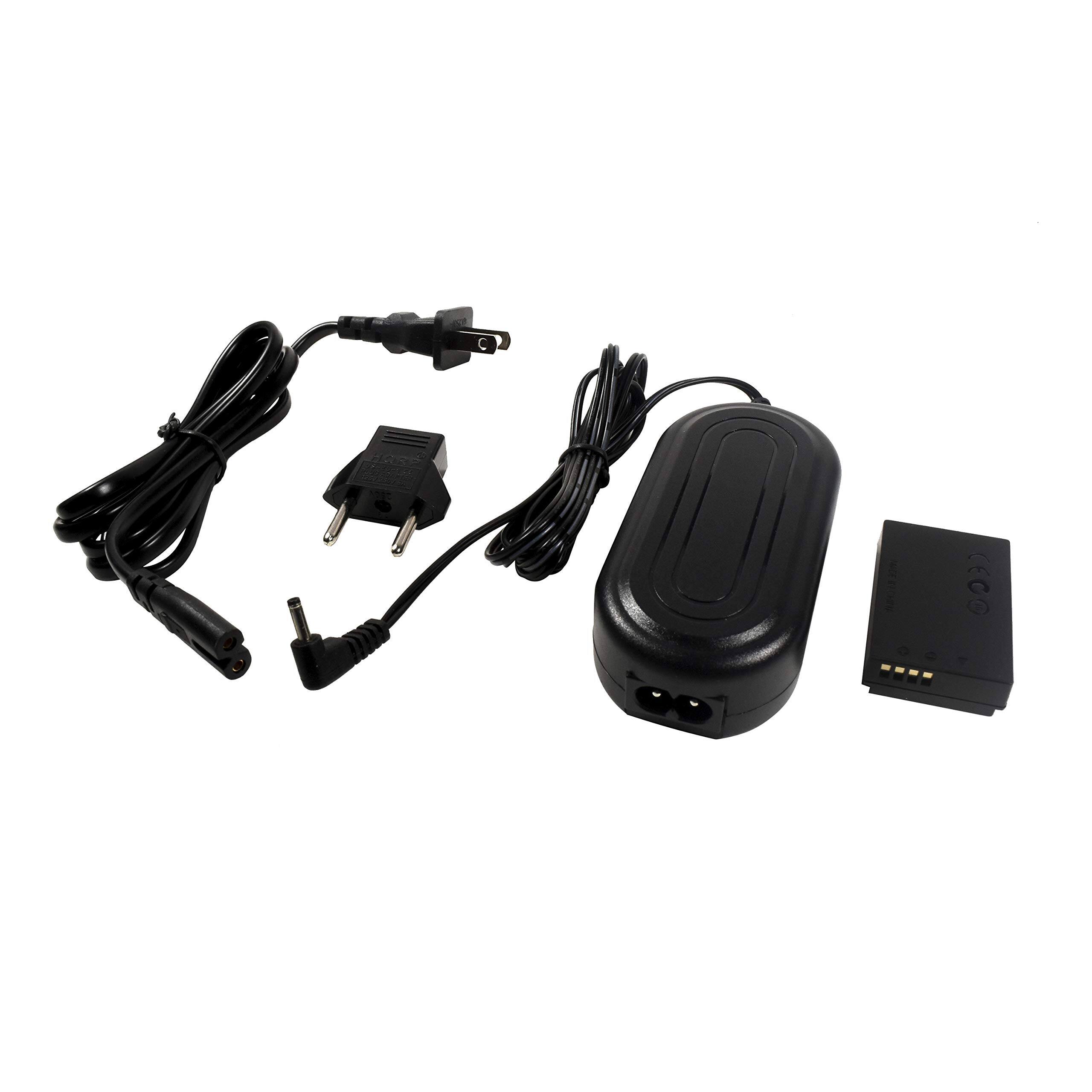 Back. HQRP - AC Adapter Kit for Canon ACK-E12 EOS M M2 M10 M50 M100 M200 Kiss M Digital Camera.