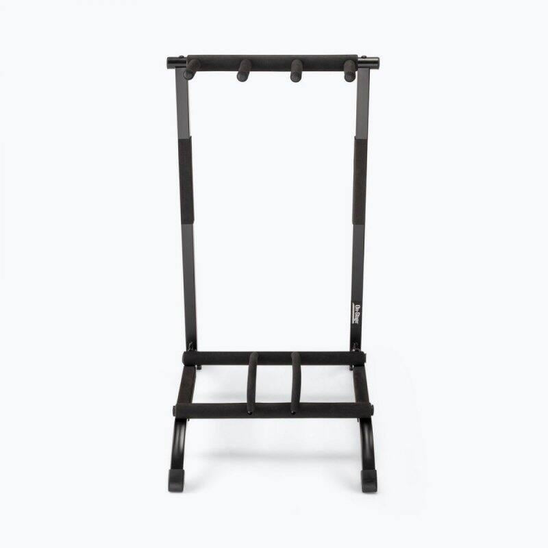 Alt View 4. On Stage Stands - On-Stage GS7361 Three-Space Foldable Multi-Guitar Rack (Storage and Display for 3 Acoustic, Electric, and Bass Guitars, - Black.
