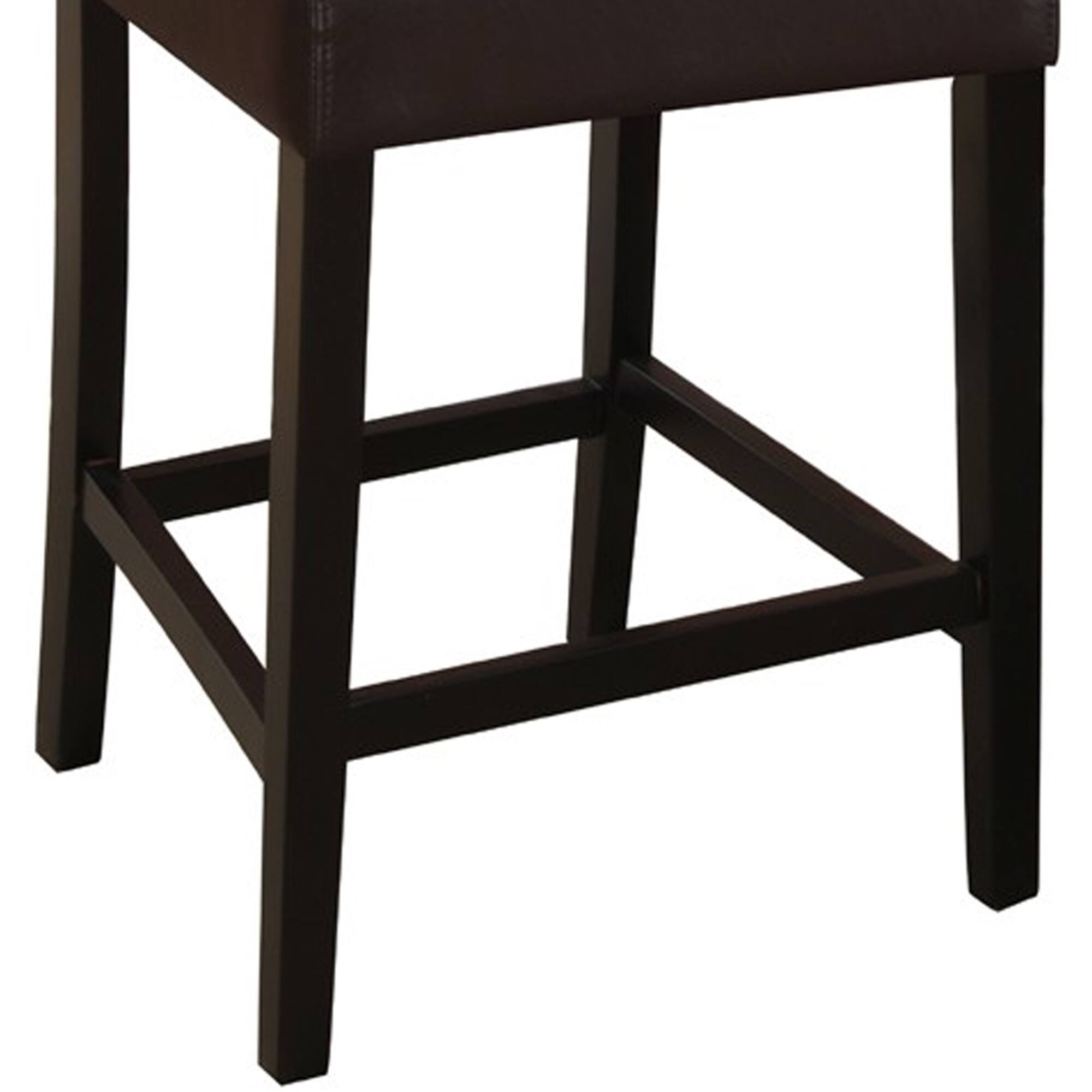 Alt View 3. Manhattan Lane - Wooden height chair With Button Tufted Back Set Of 2 Brown - Brown.