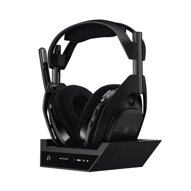 Logitech - Astro A50 X LIGHTSPEED Wireless w/ PLAYSYNC Over-the-Ear Gaming Headset + Base Station for Xbox Series X|S, PS5, PC/MAC - Black