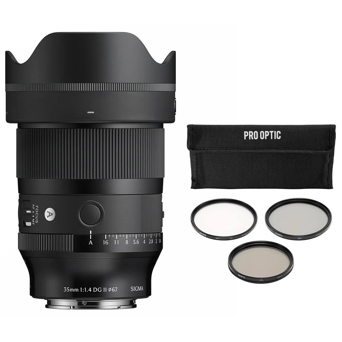 PRO OPTIC

FOCUS
A

16 11 8 5.6 4 2.8 2.14

35mm 1:1.4 DG II 67
SIGMA