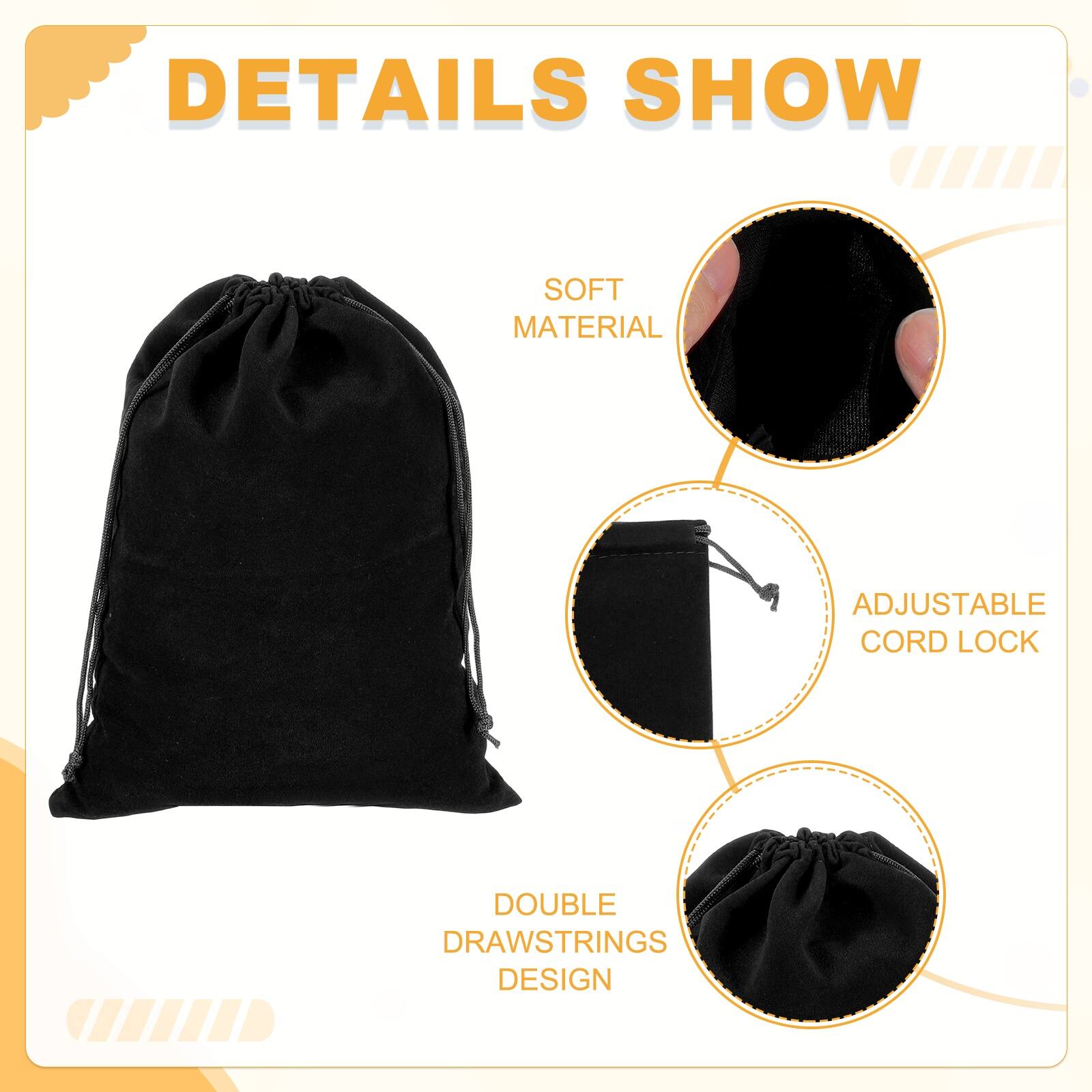 DETAILS SHOW

- SOFT MATERIAL
- ADJUSTABLE CORD LOCK
- DOUBLE DRAWSTRINGS DESIGN