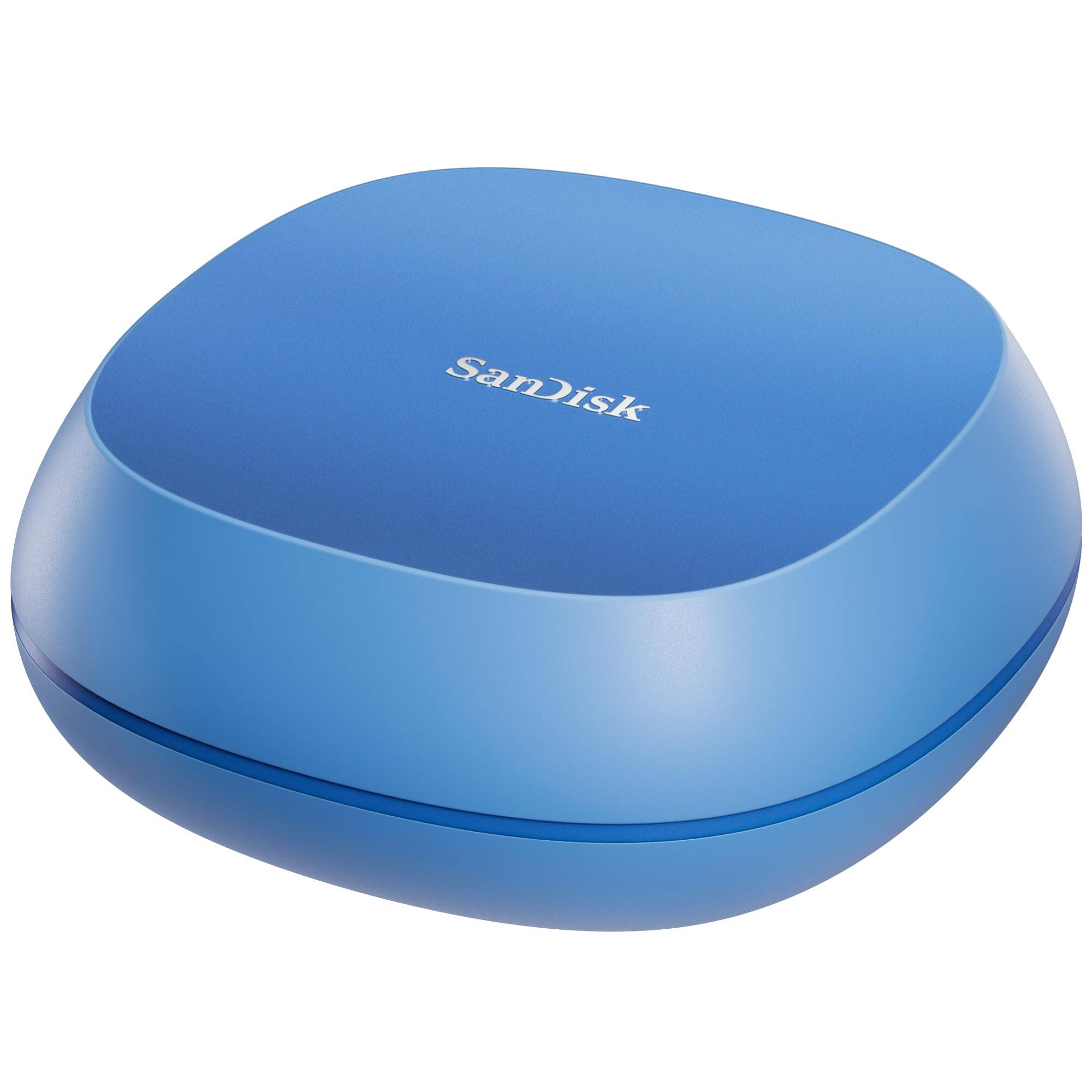 Front. SanDisk - Creator Desk Drive 8TB Desktop Solid State Drive - Blue.