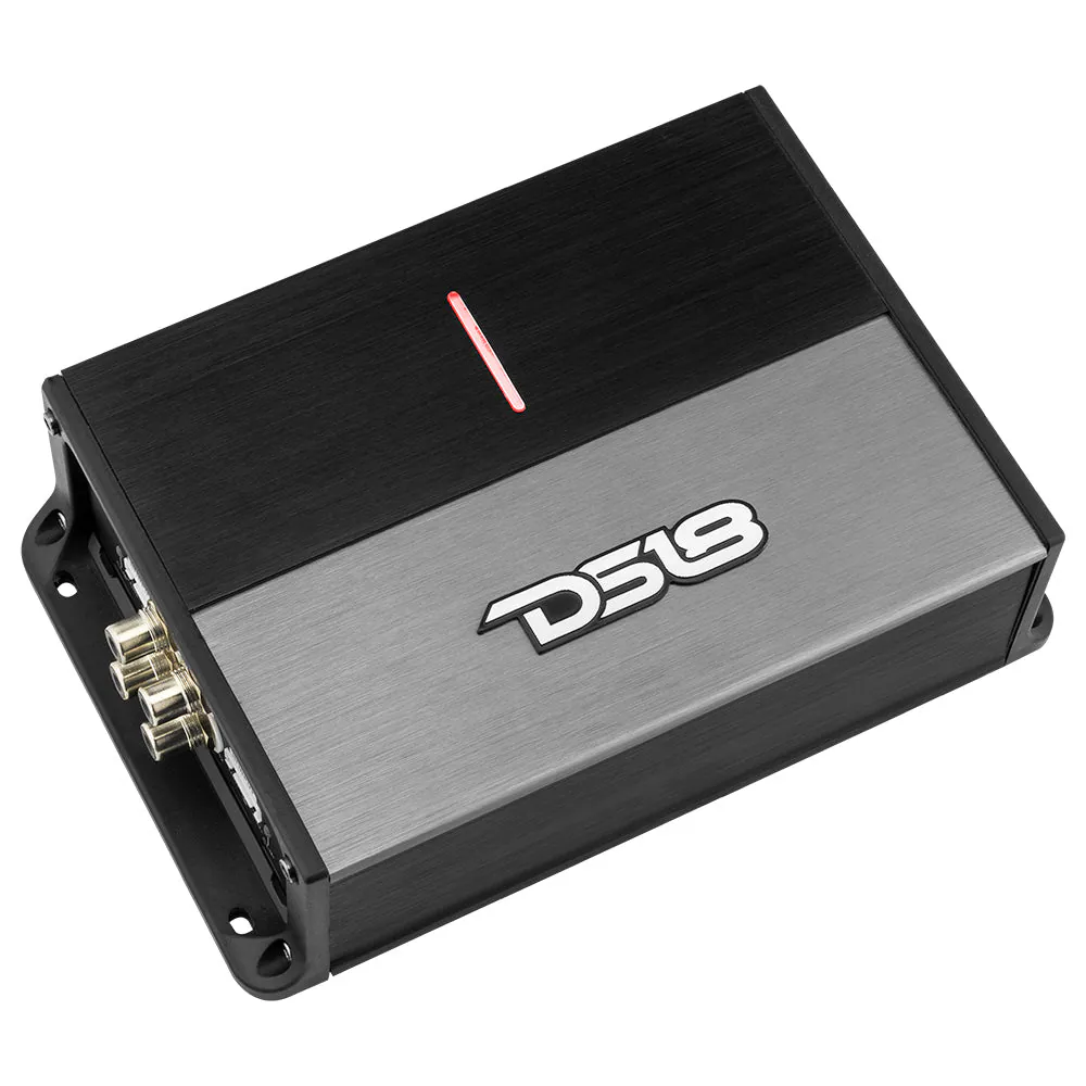 Alt View 2. DS18 Audio - ION 4-Channel Class D Car Amplifier, 4 x 240W RMS at 4 Ohm - Black/Silver.