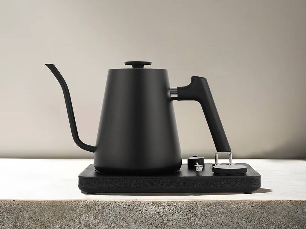 Alt View 1. Lafeeca - Lafeeca DJ Electric Gooseneck Kettle - Pour Over Coffee & Tea - Turntable Design - Fast Water Boiler - Black - Black.