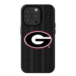Keyscaper - NCAA - Georgia Bulldogs Primary Logo iPhone Magnetic Bump Case - 14 - Black