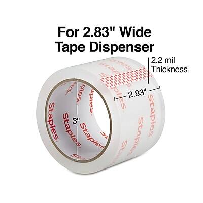For 2.83" Wide Tape Dispenser

2.2 mil Thickness

Staples 3" Staples

2.83" Staples