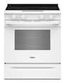 Whirlpool - 30 in. Wide 5 element 5.3 cu. ft. Slide-In Electric Range with No Preheat and Slow Cook Modes - White