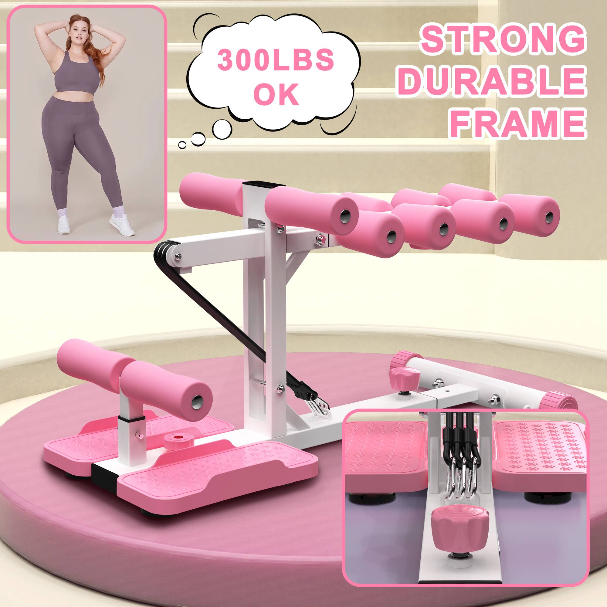 STRONG DURABLE FRAME  
300LBS OK