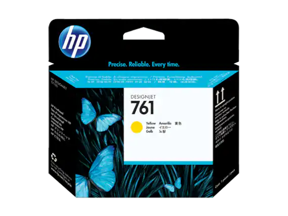 hp Precise. Reliable. Every time.
Precise - toble A chaqve improssion.
Prone Zuverlosig Jodesmal, Preciso hoble Cn sodo C
1. E
17100 DESIGNJET t1 761 Yellow Amarillo Jaune Gelb