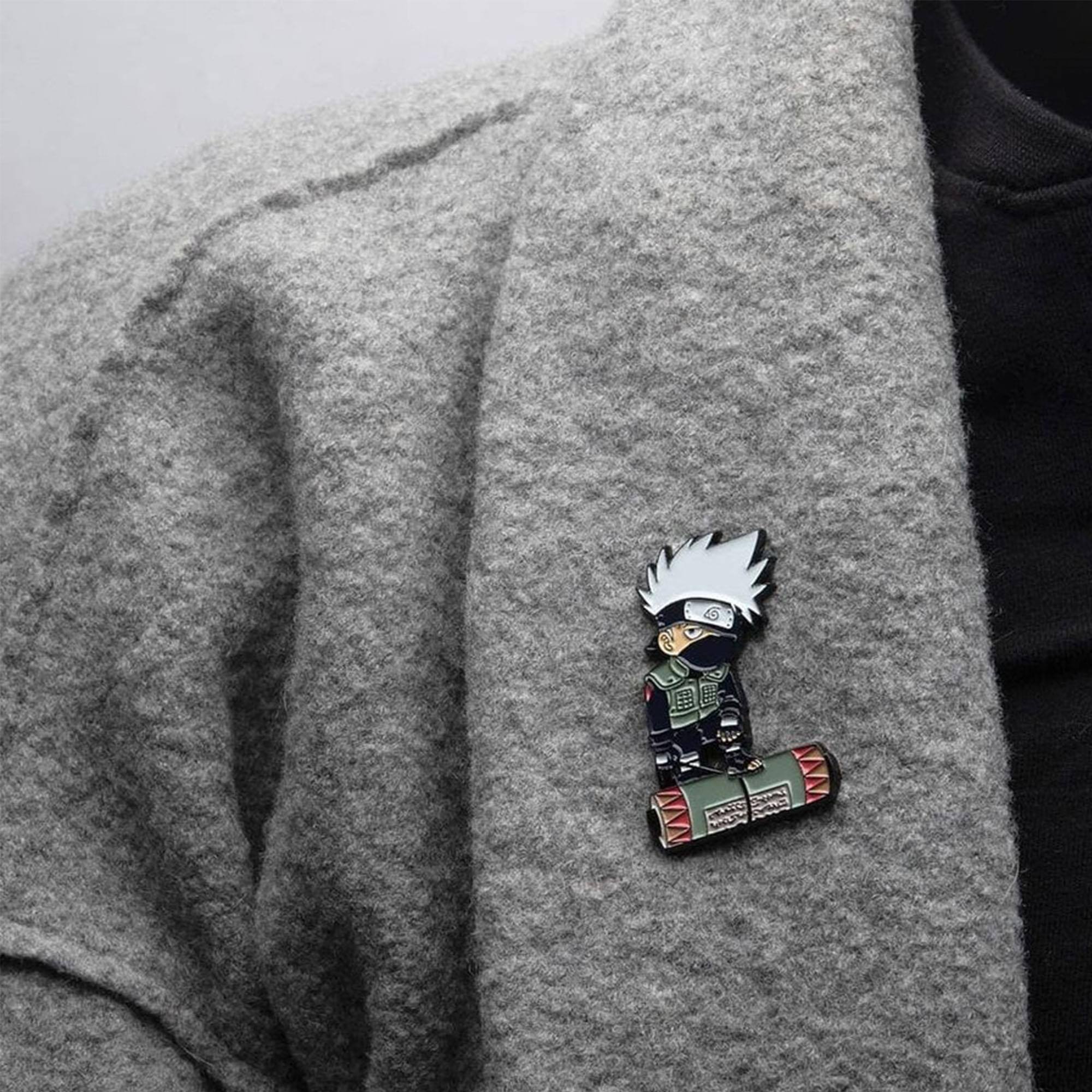 Alt View 3. SalesOne LLC - Naruto Shippuden Kakashi Hatake Enamel Pin - Yellow.