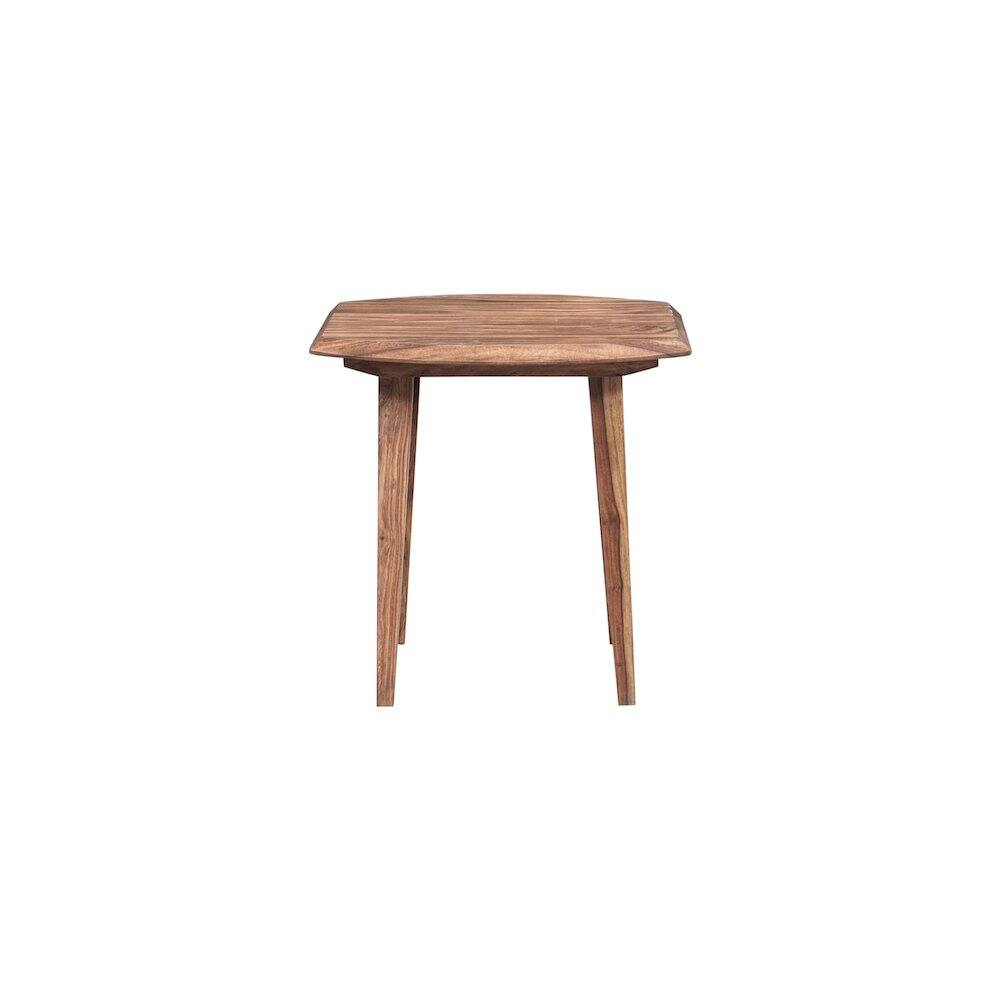 Left. Porter Designs - Fusion Solid Sheesham Wood End Table - Natural.