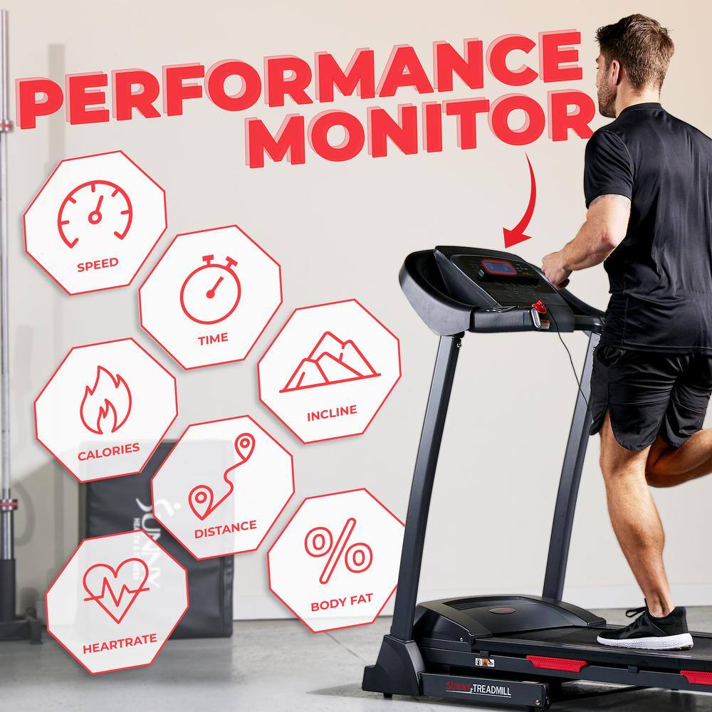 PERFORMANCE MONITOR  
SPEED TIME INCLINE CALORIES DISTANCE % BODY FAT HEARTRATE  
1 SANY TREADMILL