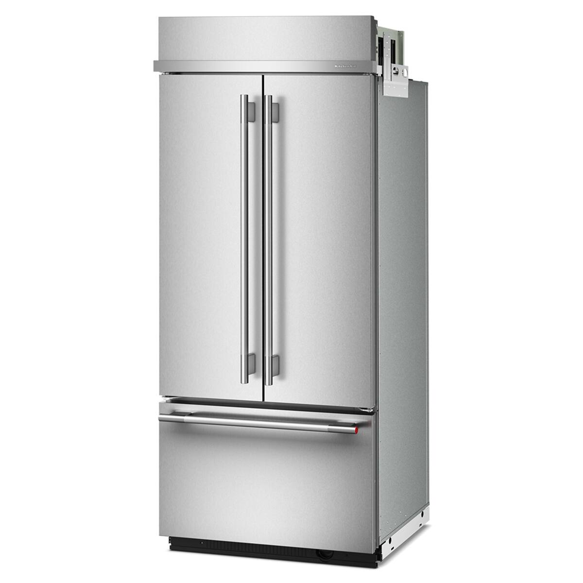 Alt View 11. KitchenAid - 20.8 Cu. Ft. Built-In French Door Bottom Mount Refrigerator - Stainless Steel with PrintShield Finish.