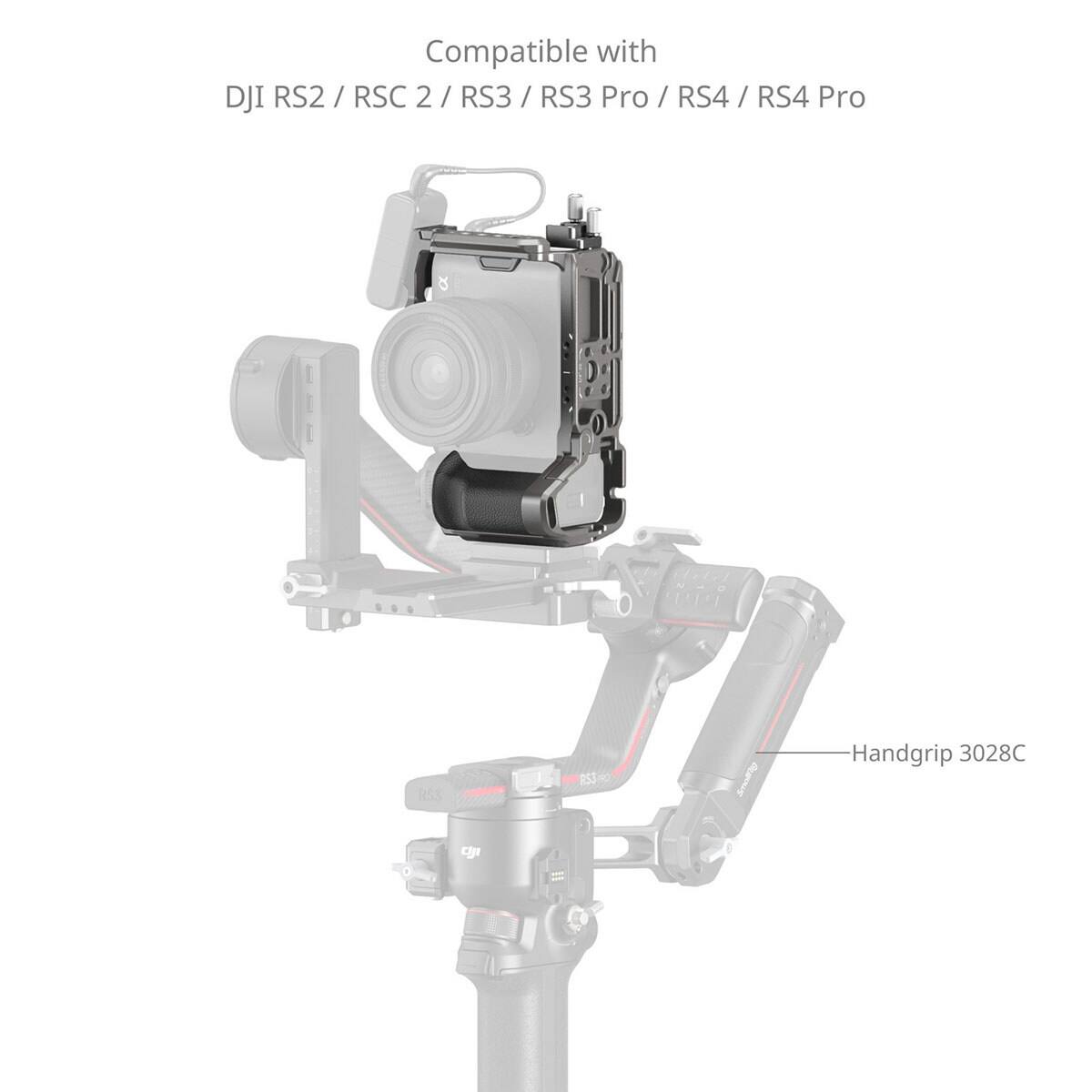 Compatible with DJI RS2 / RSC 2 / RS3 / RS3 Pro / RS4 / RS4 Pro. RS3 253 ALs Handgrip 3028C