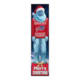 Fan Creations - Buffalo Bills 48" Yeti Christmas Leaner - Multicolor