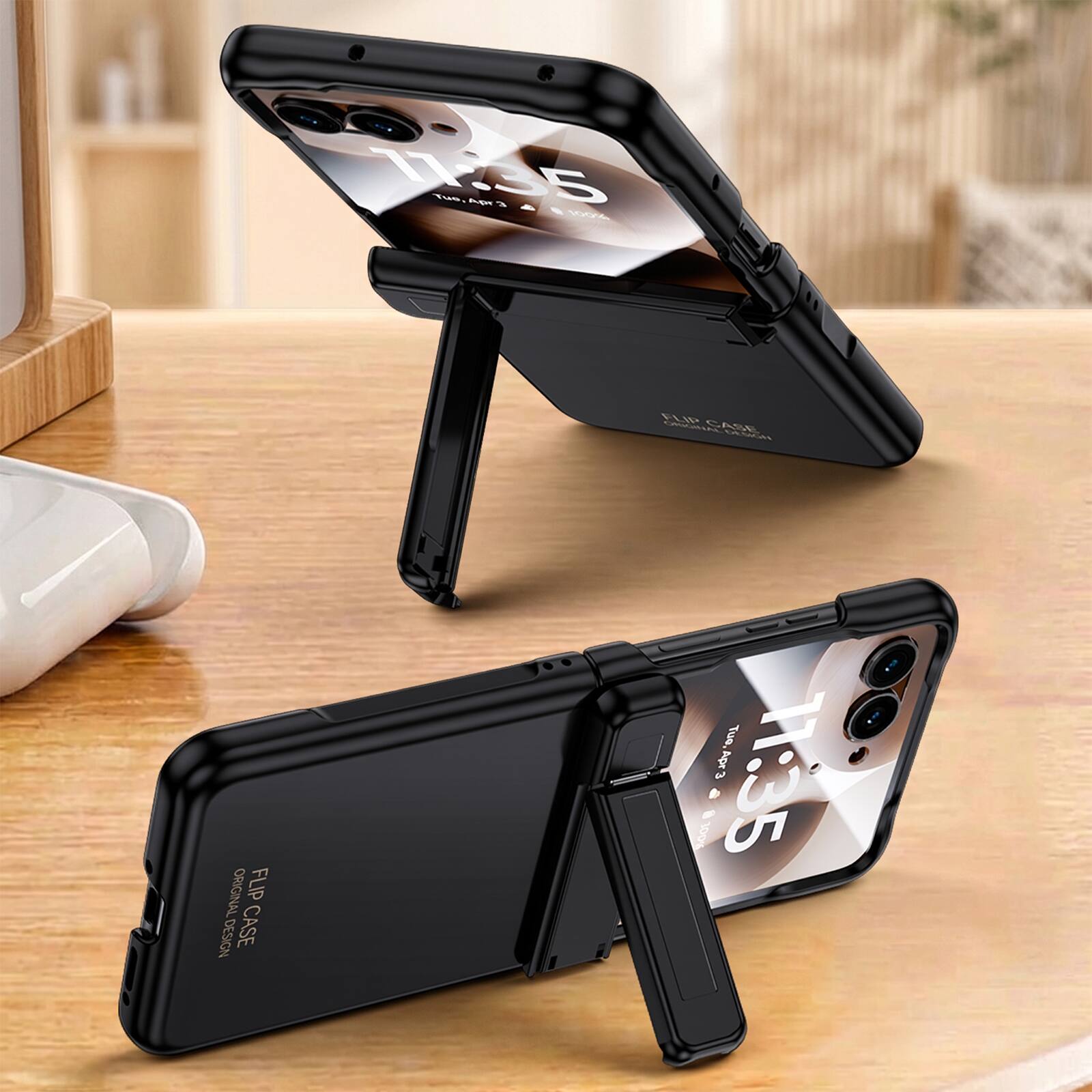 11:23:55  
Tue, Apr 3  
Flip Case  
Original Design