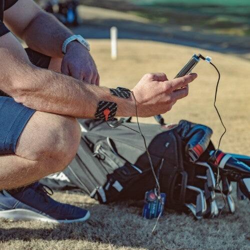 Angle. iReliev - SPORT TENS + EMS Muscle Stimulator - black.