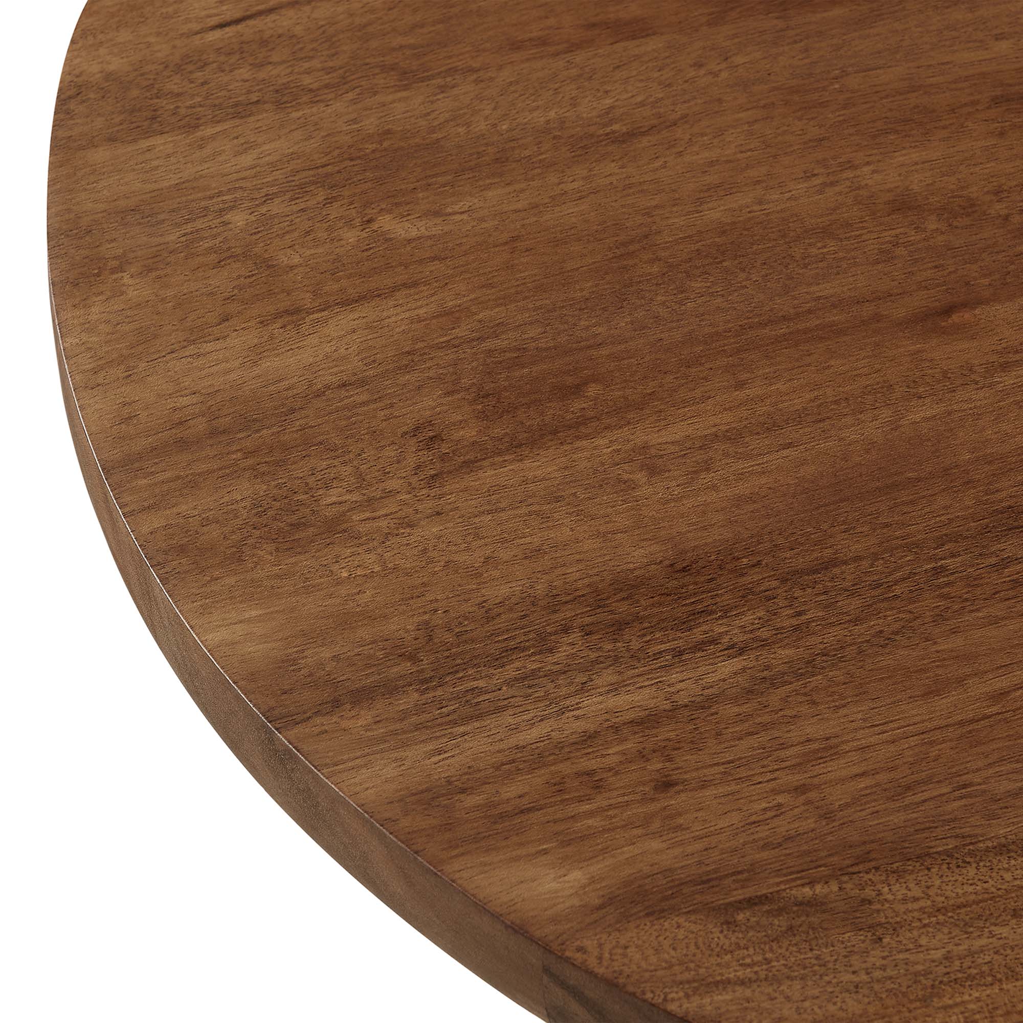 Alt View 4. Modway - Viva Round Acacia Wood Side Table by Modway - Brass Light Oak.