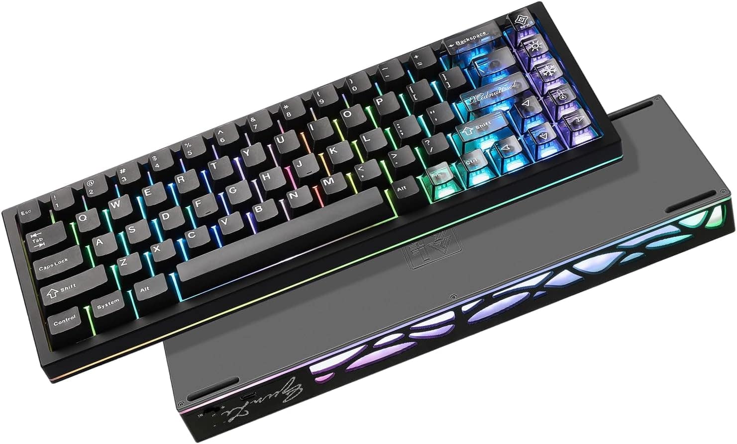 Wikistore AL65 Wireless Mechanical Keyboard, Full Aluminum